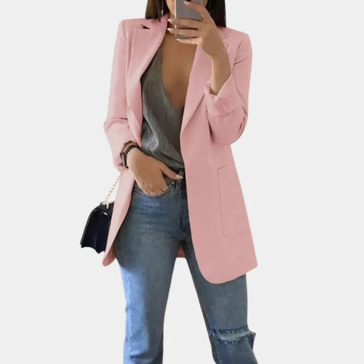 Lång Slim Fit Blazer för Kvinnor