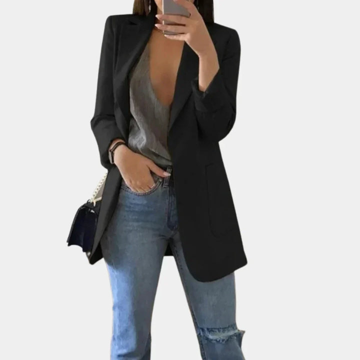 Lång Slim Fit Blazer för Kvinnor