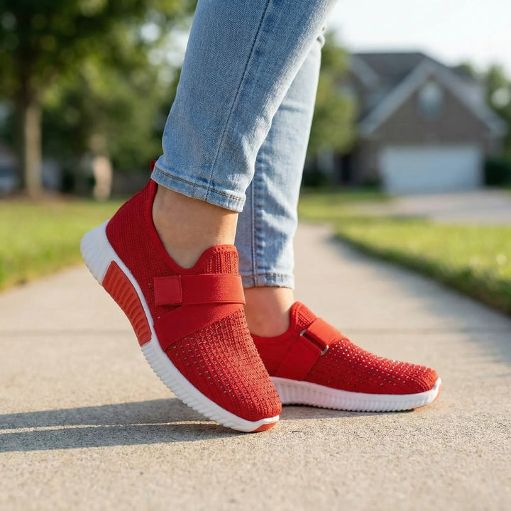 Sparkelle - Slip-On Sneaker With Rhinestone Detail