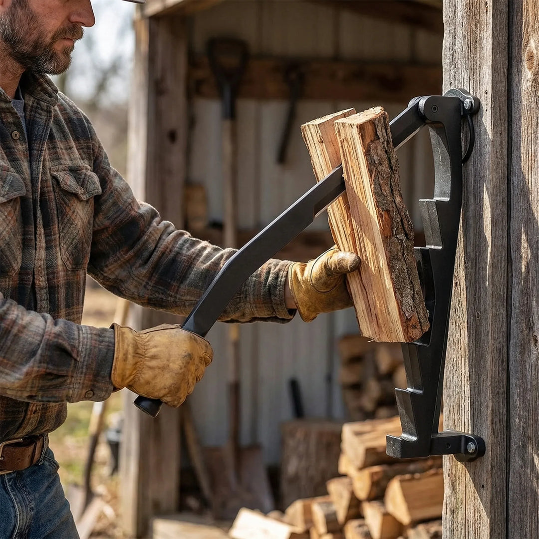 Splyvex - Wall-Mounted Manual Lever Log Splitter