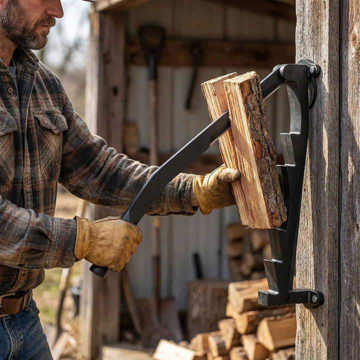 Splyvex - Wall-Mounted Manual Lever Log Splitter