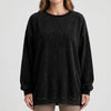 Oversized Spöke Tryck Crewneck Sweatshirt