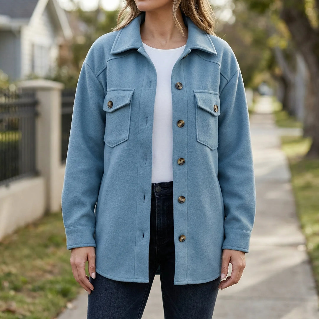 Sprezza - Long-Line Button-Front Women's Jacket