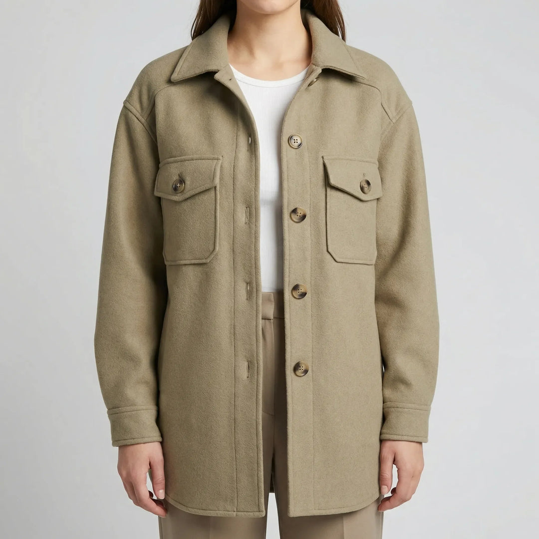 Sprezza - Long-Line Button-Front Women's Jacket