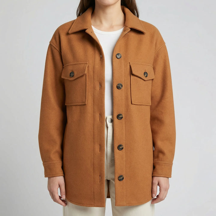 Sprezza - Long-Line Button-Front Women's Jacket