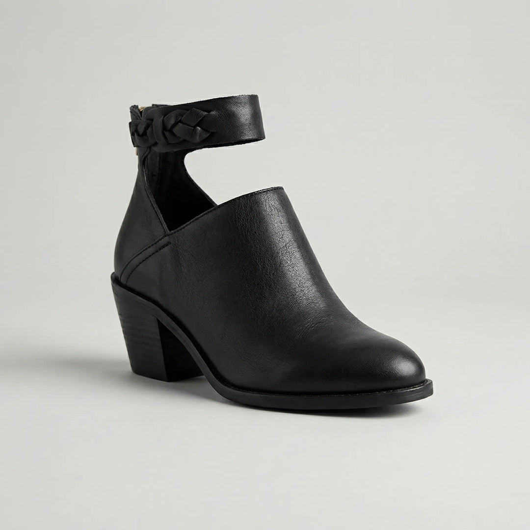 Staccara - Block Heel Ankle Bootie For Women