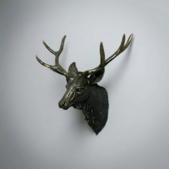 Stagvara - Faux Stag Head Wall Mount Sculpture