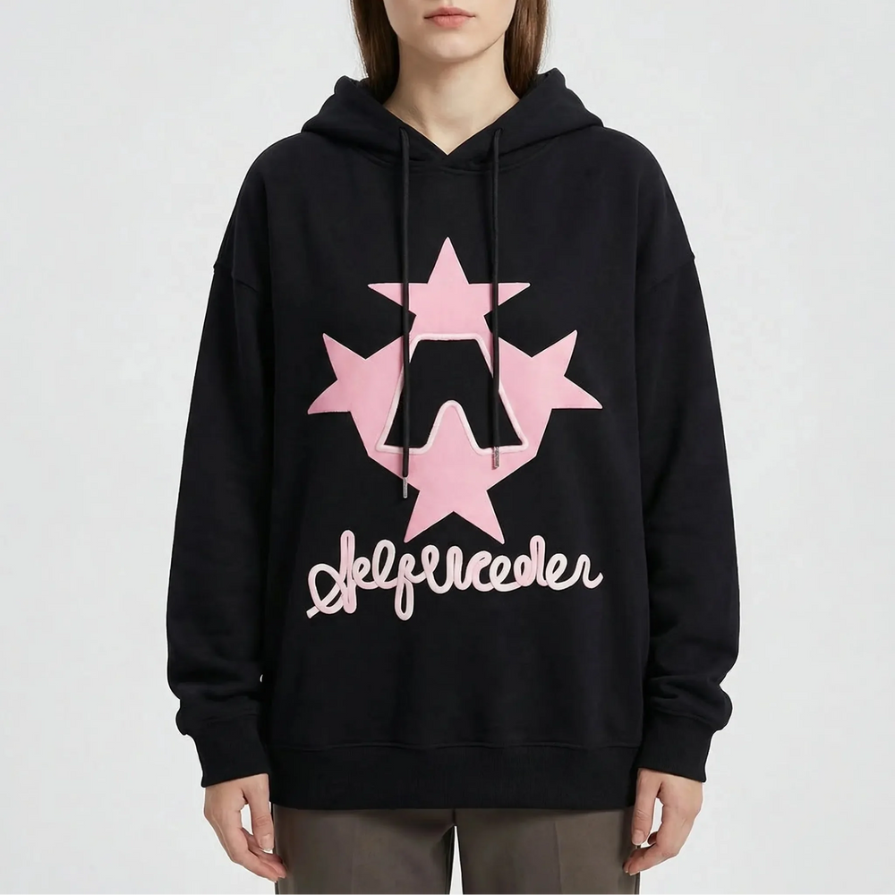 Stellovex - Oversized Graphic Embroidered Hoodie