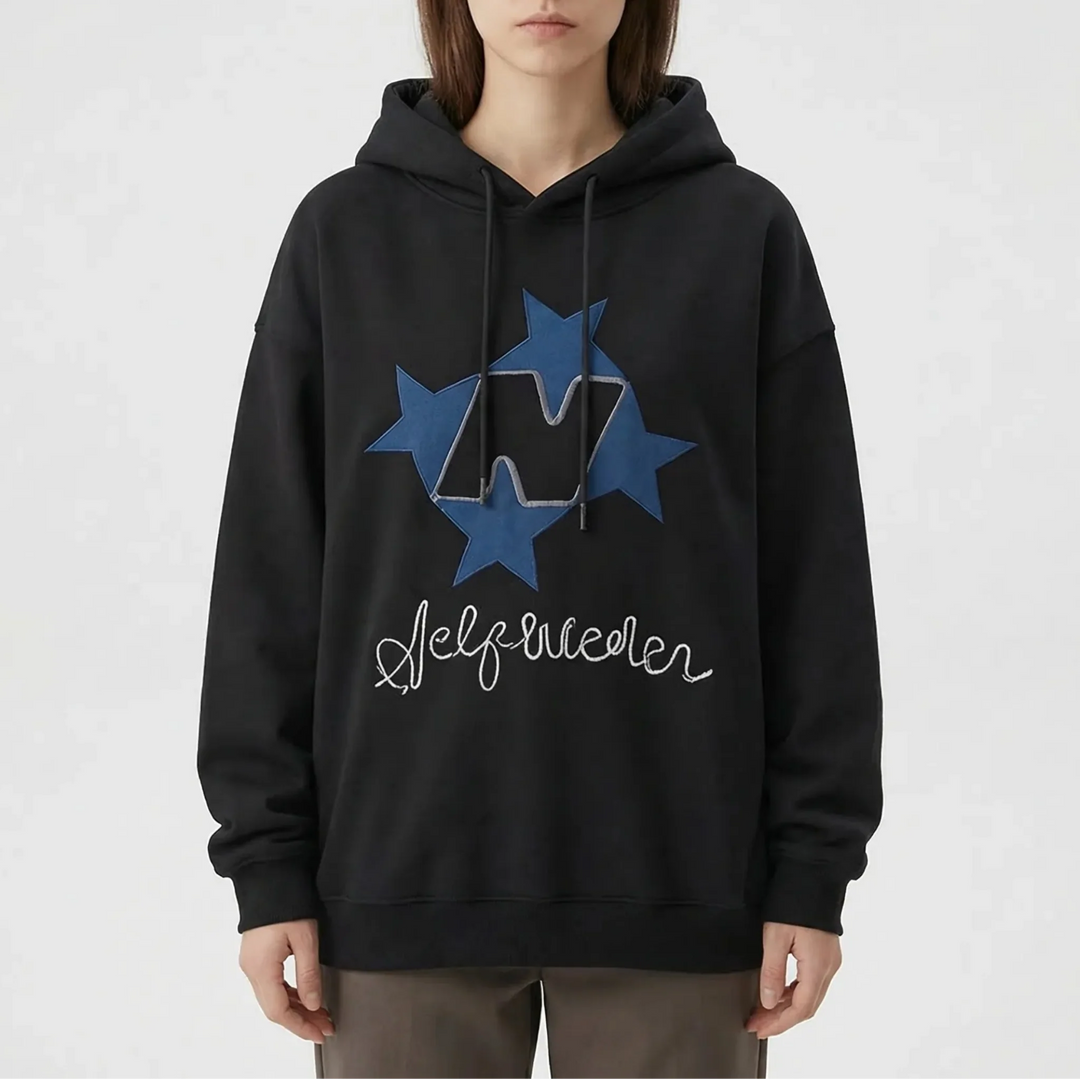 Stellovex - Oversized Graphic Embroidered Hoodie
