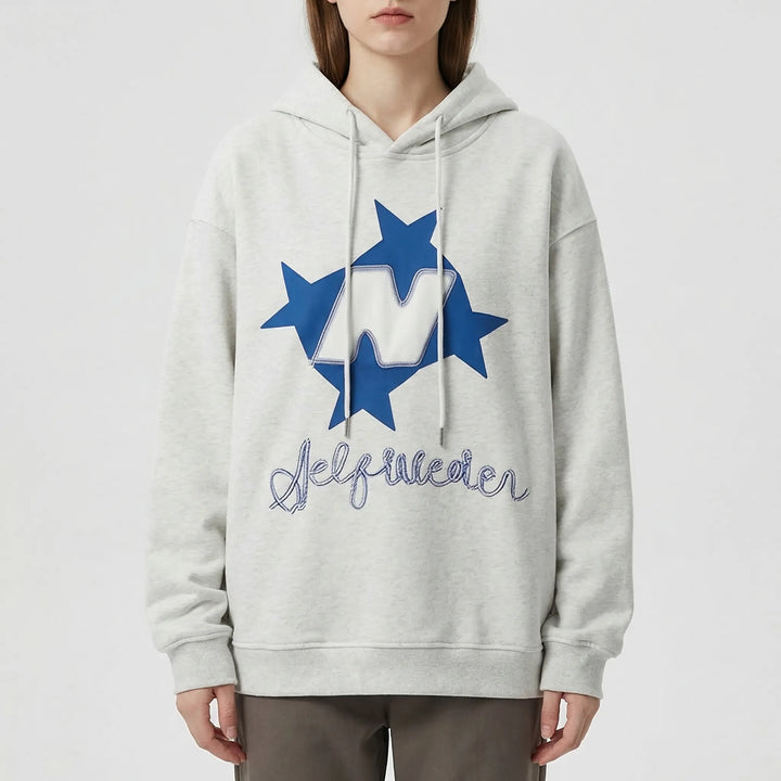 Stellovex - Oversized Graphic Embroidered Hoodie