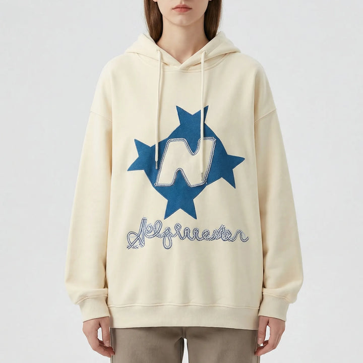 Stellovex - Oversized Graphic Embroidered Hoodie