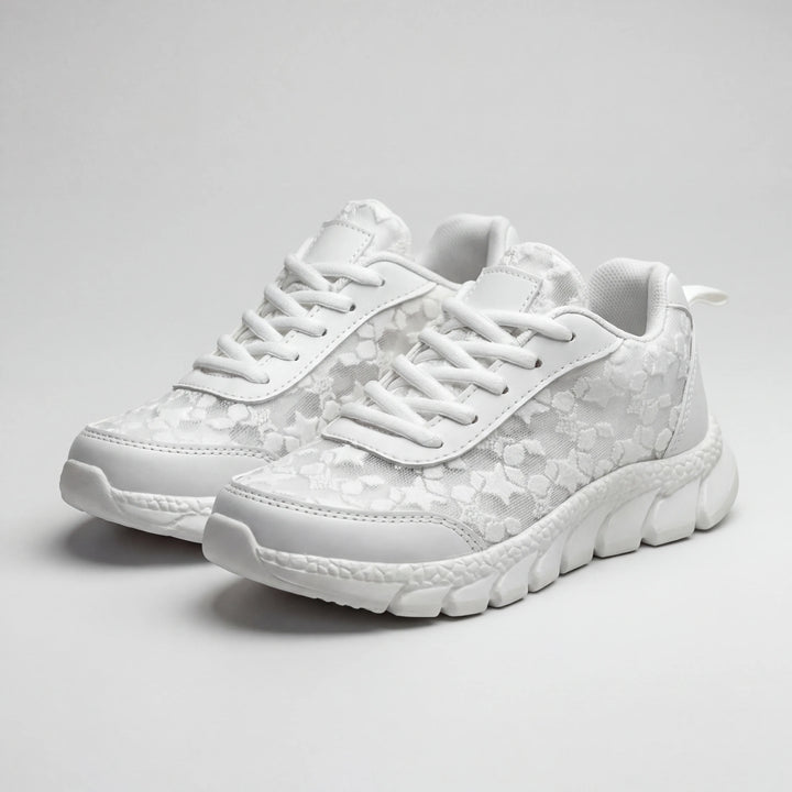 Stellux - Lace-Up Star Pattern Casual Sneaker