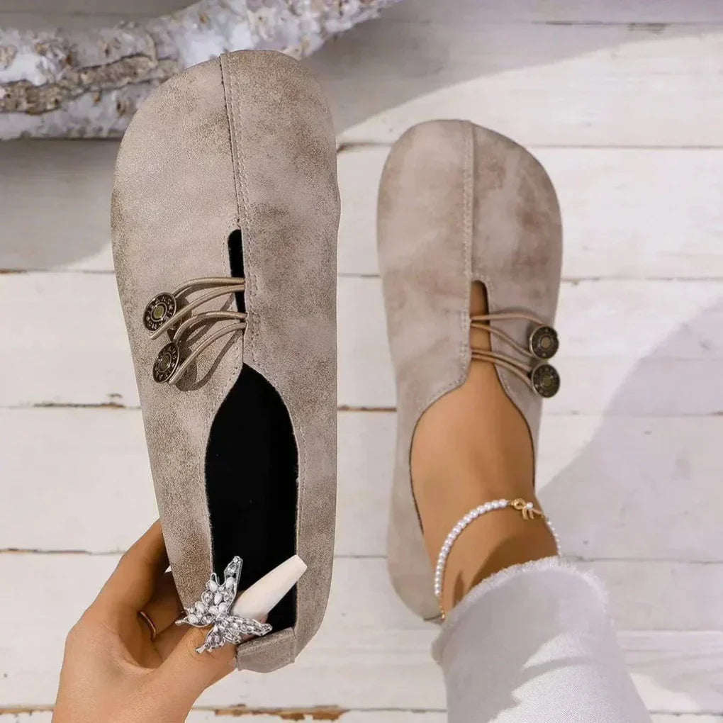 Stepriva - Minimalist Flat Slip-On Shoe For Women