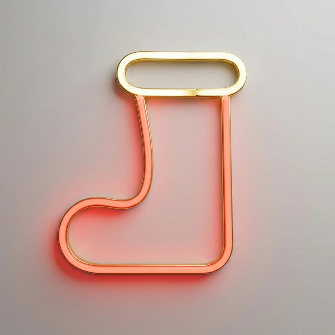 Stockglow - Neon-Style LED Christmas Stocking Sign