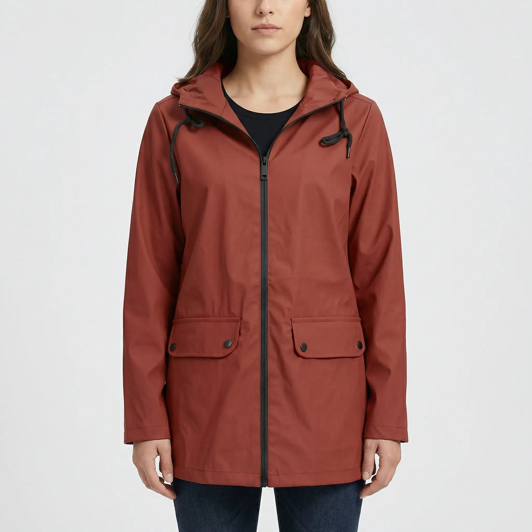 Stormelle - Long Hooded Water-Repellent Jacket