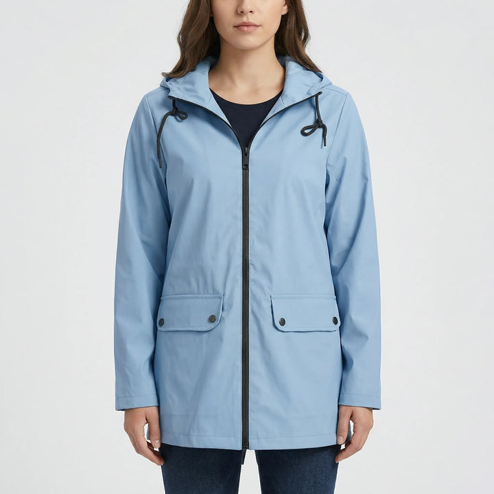 Stormelle - Long Hooded Water-Repellent Jacket