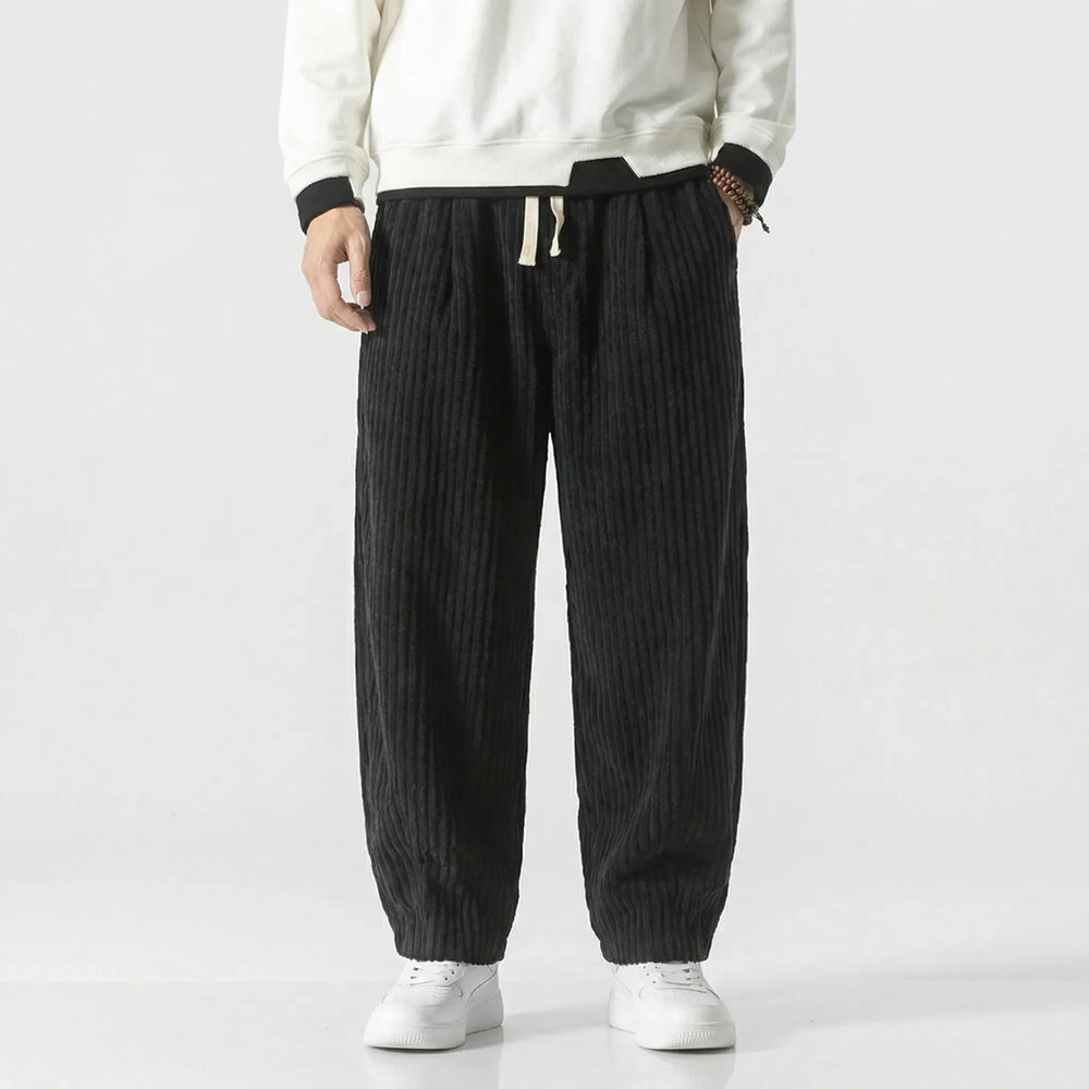 Straivex - Loose Straight-Leg Casual Trousers