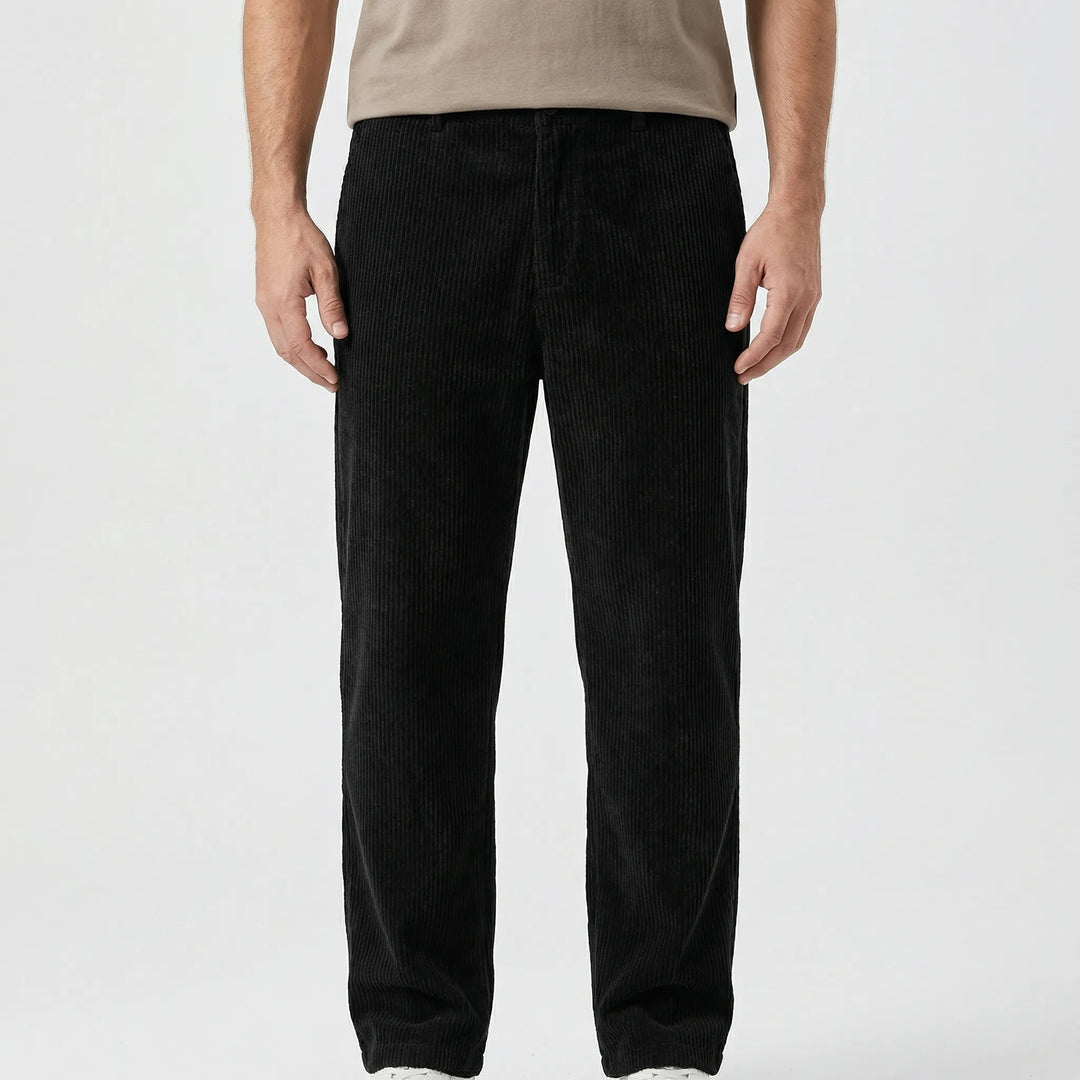 Straivex - Loose Straight-Leg Casual Trousers