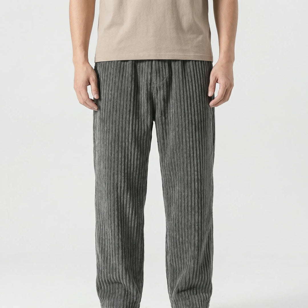 Straivex - Loose Straight-Leg Casual Trousers