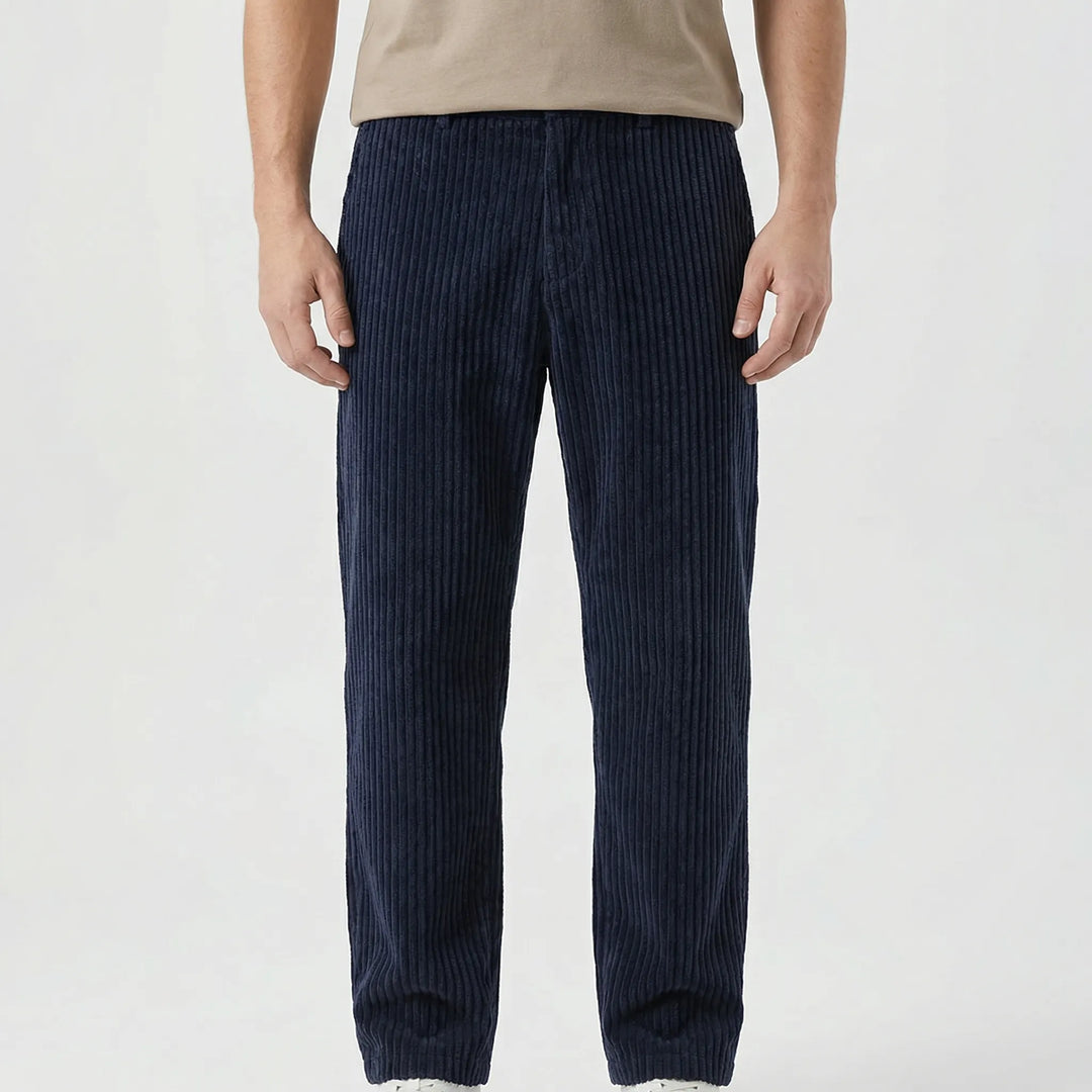 Straivex - Loose Straight-Leg Casual Trousers