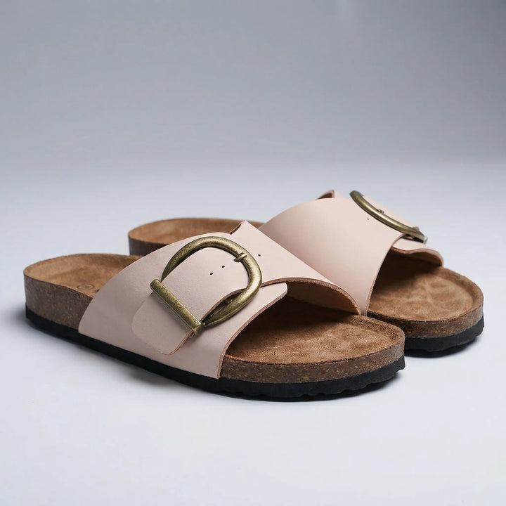 Stralux - Single-Strap Buckle Slide Sandal