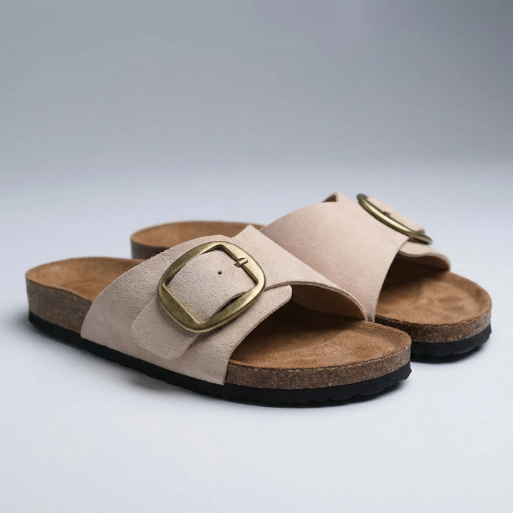 Stralux - Single-Strap Buckle Slide Sandal