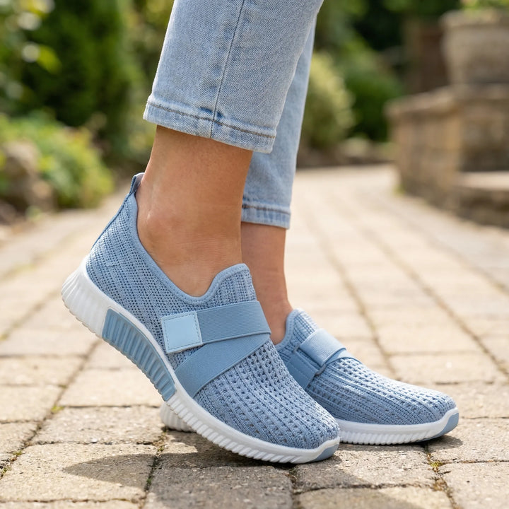 Strapiva - Slip-On T-Strap Flat Shoe
