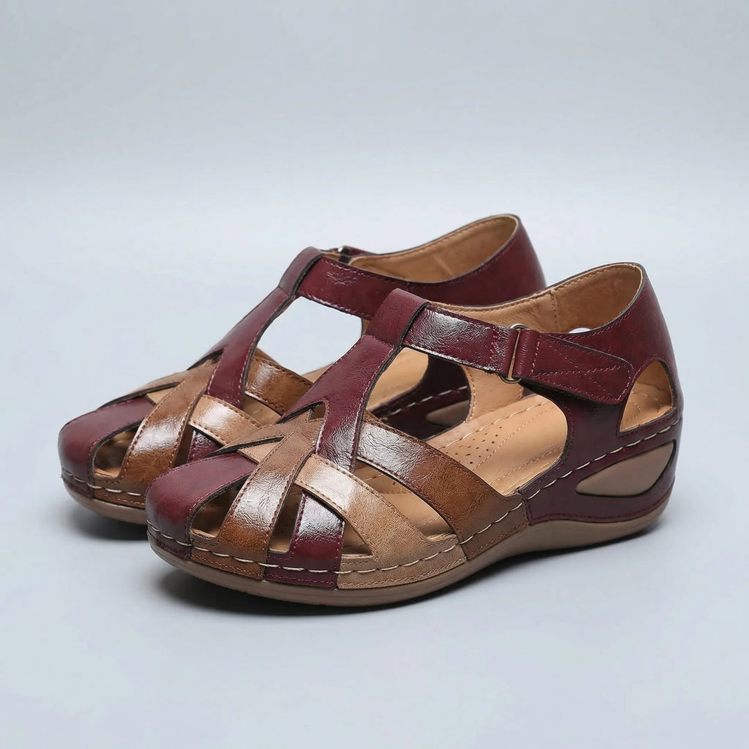 Stravella - Woven Strap Wedge Sandal