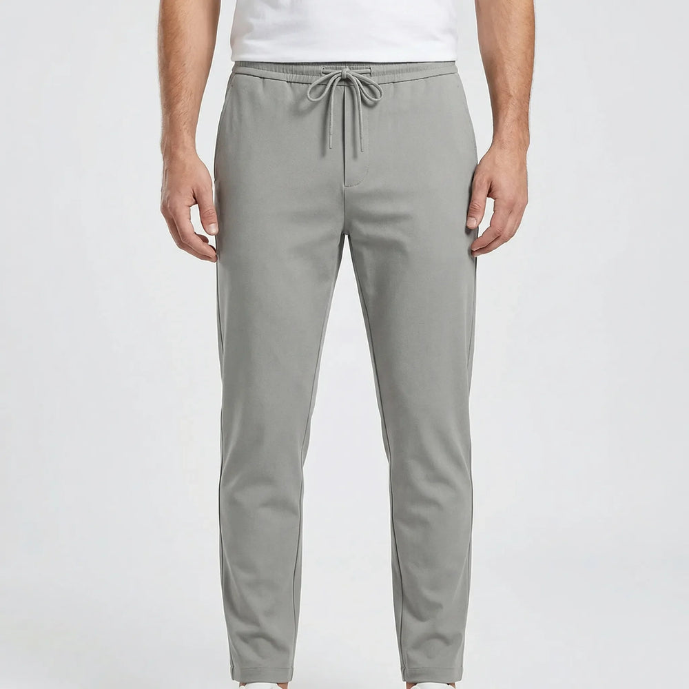 Straxen - Straight-Cut Stretch Trousers For Men