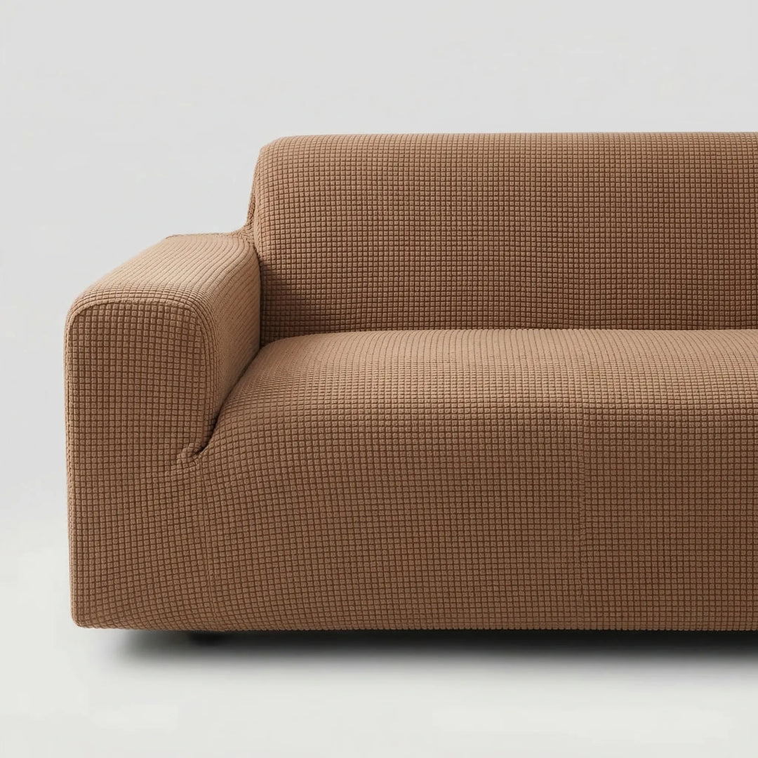 Stretchova - Textured Stretch Sofa Cover With Grip Backing