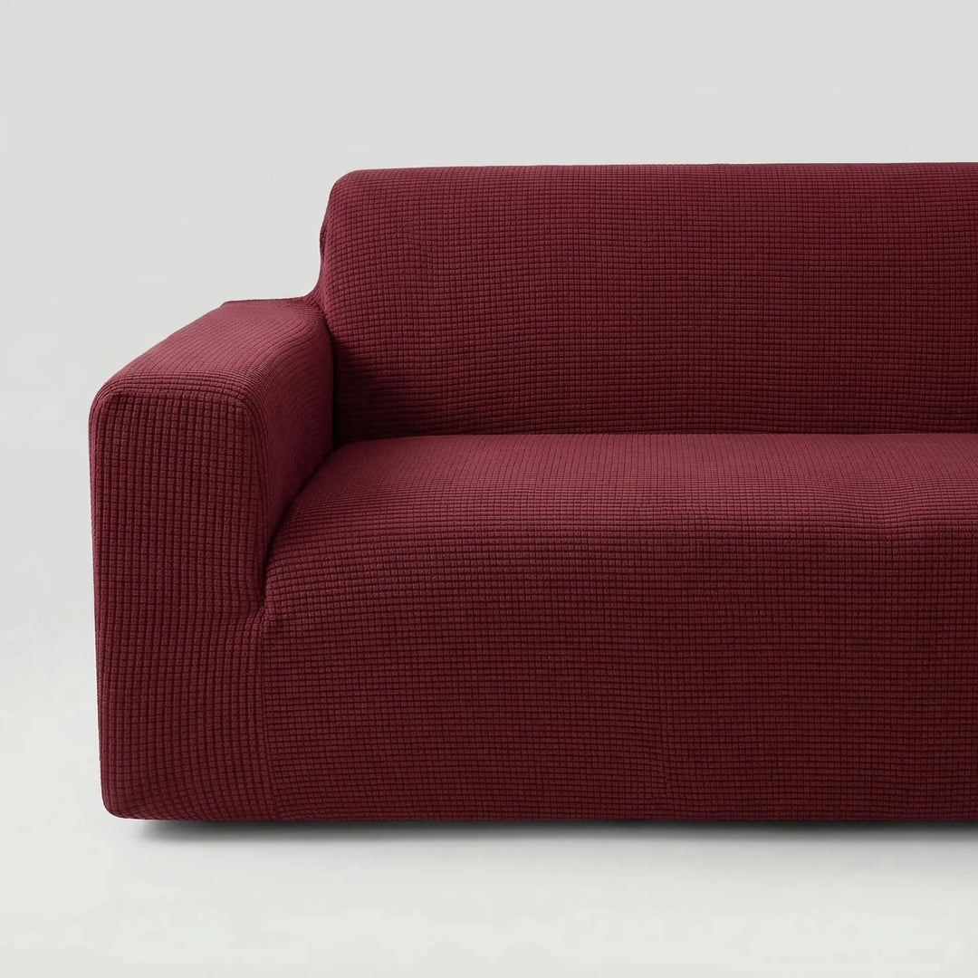 Stretchova - Textured Stretch Sofa Cover With Grip Backing