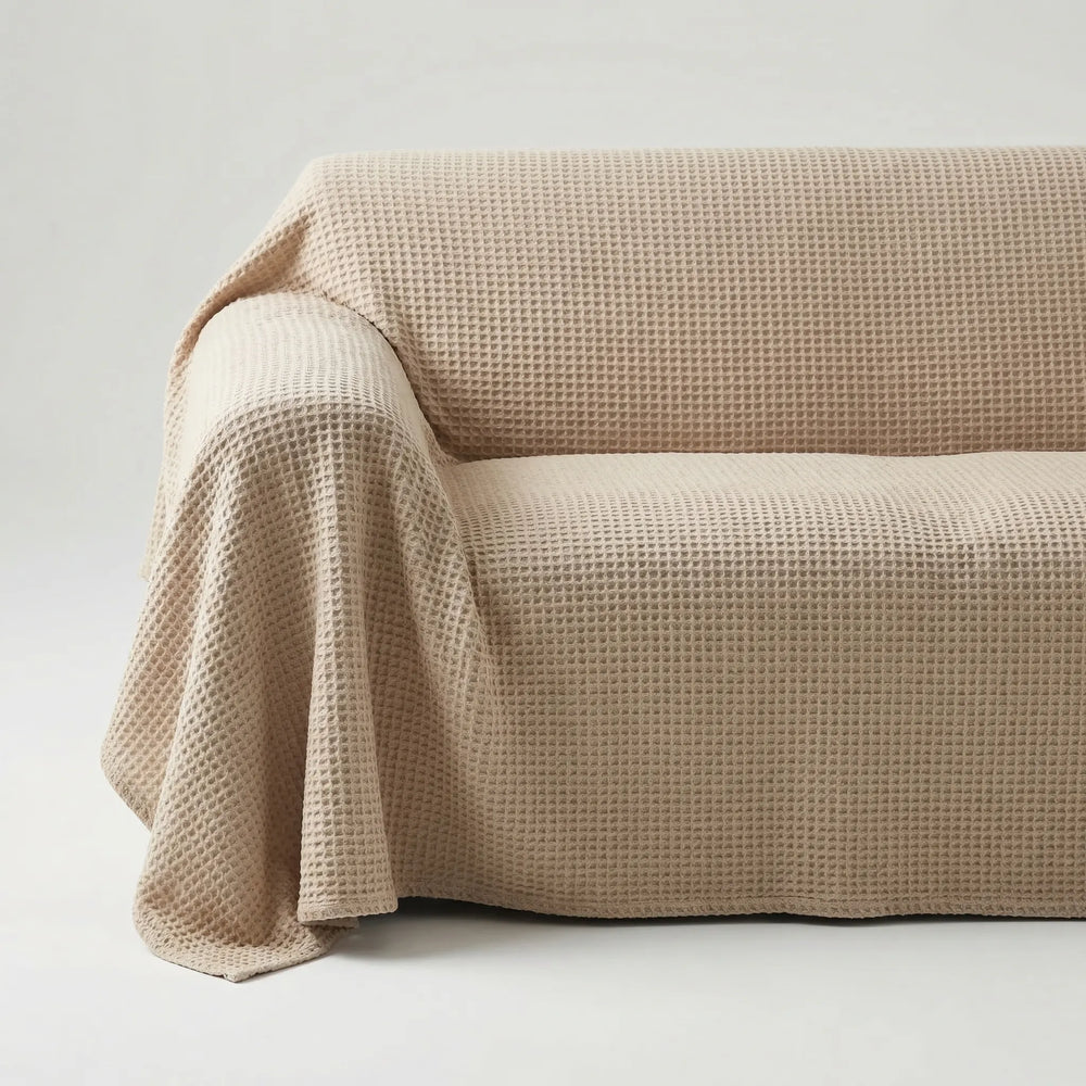 Stretchova - Textured Stretch Sofa Cover With Grip Backing
