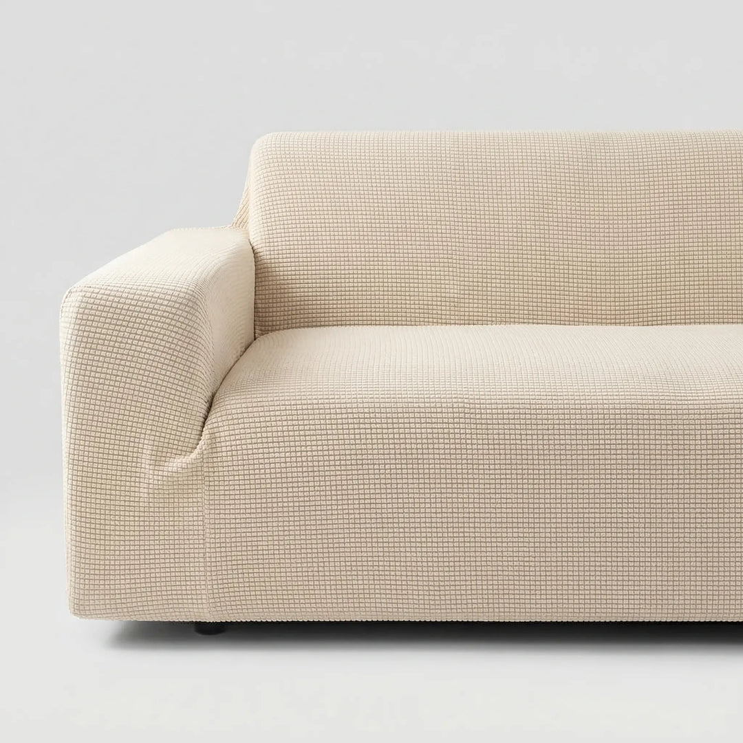 Stretchova - Textured Stretch Sofa Cover With Grip Backing