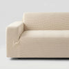 Texturerat Stretch Soffa Överdrag Med Grepp Baksida