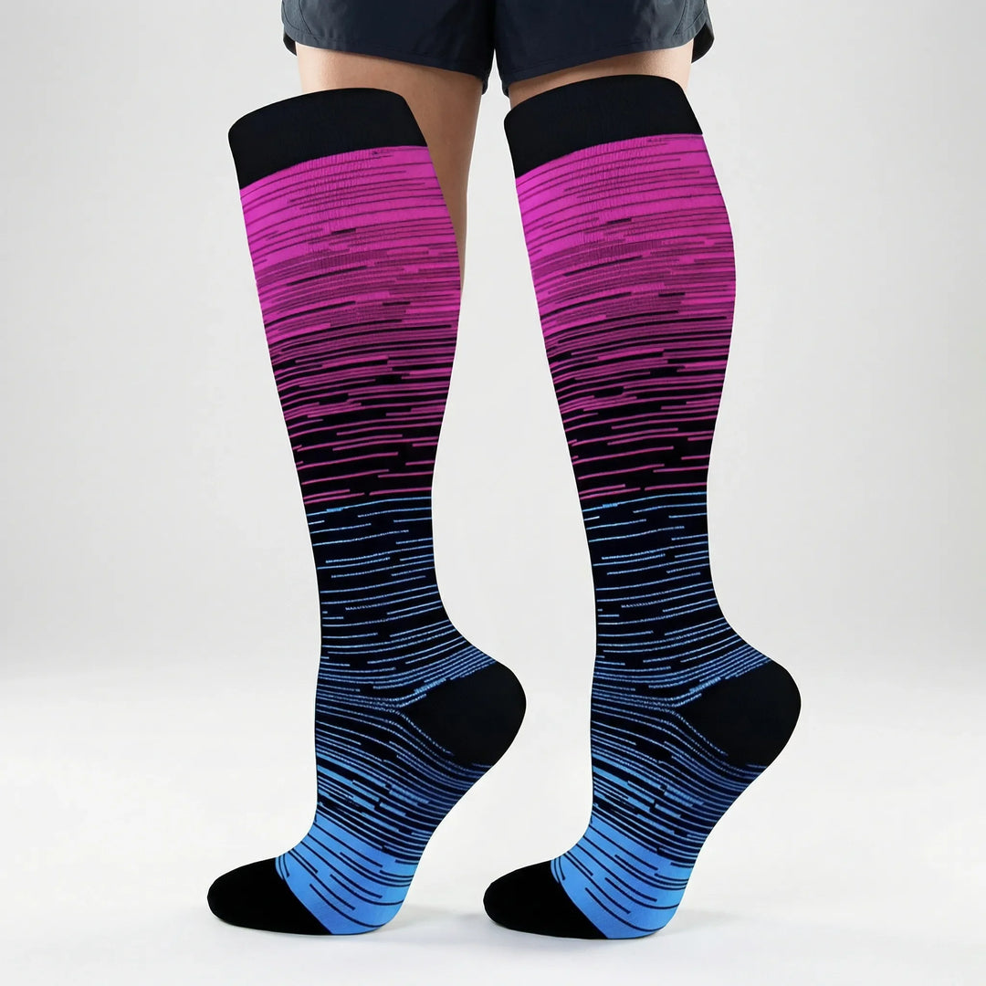 Stridelix - Crew-Height Unisex Compression Socks