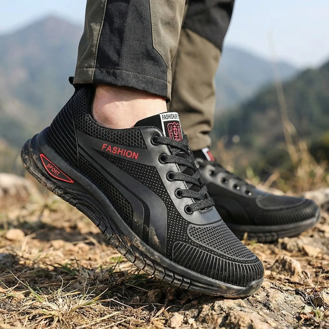Strideon - Water-Resistant Lace-Up Hiking Sneaker