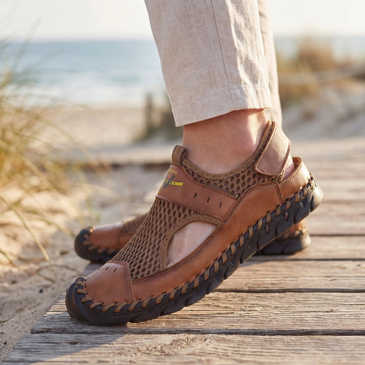 Stridven - Breathable Mesh Closed-Toe Sandal