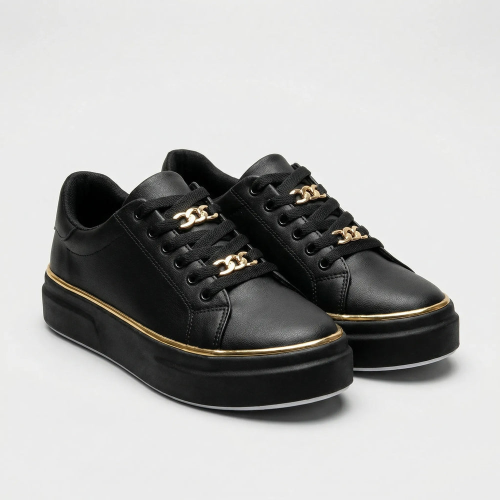 Strively - Lace-Up Platform Sneaker For Women