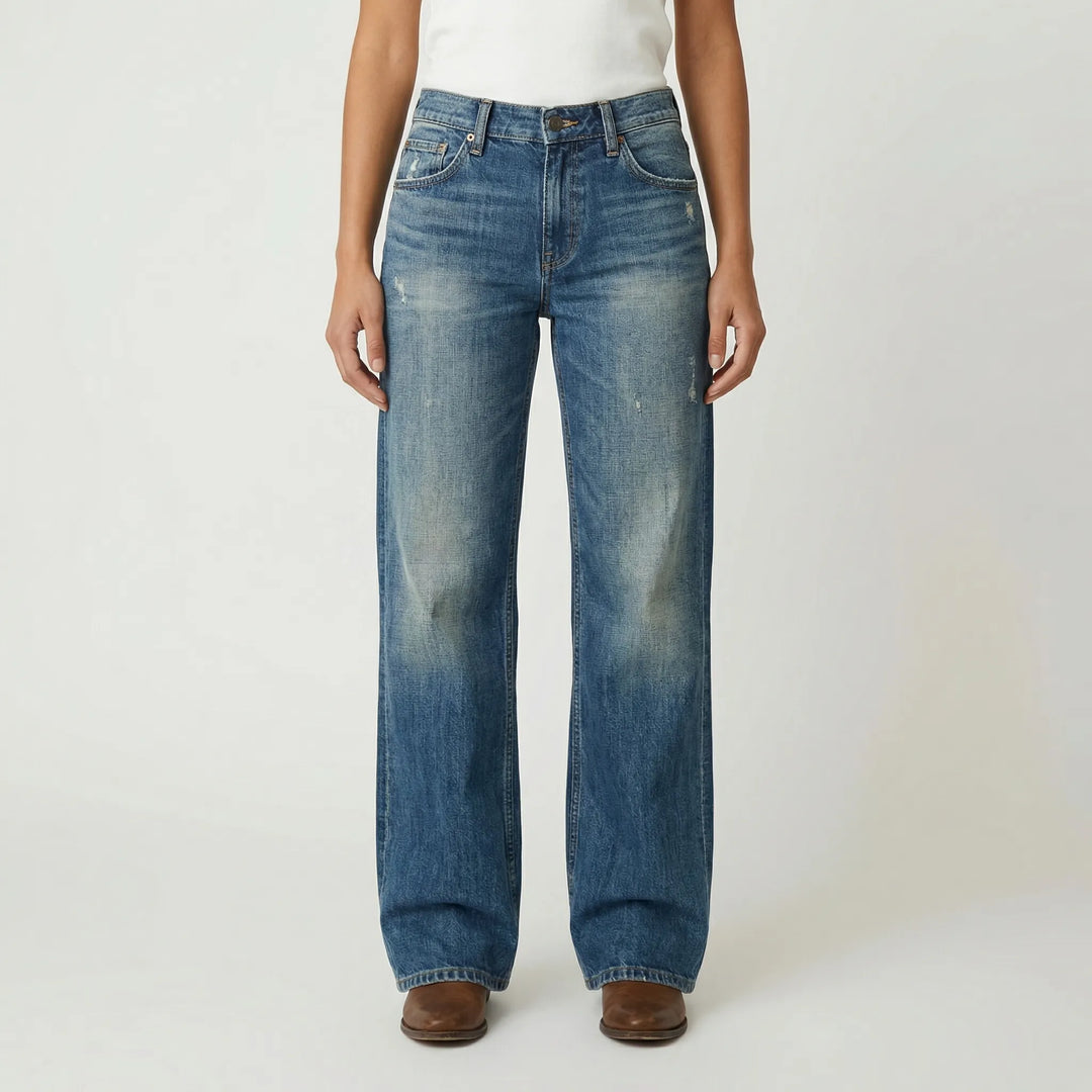 Strolvex - Wide-Leg Straight Cut Women's Pants