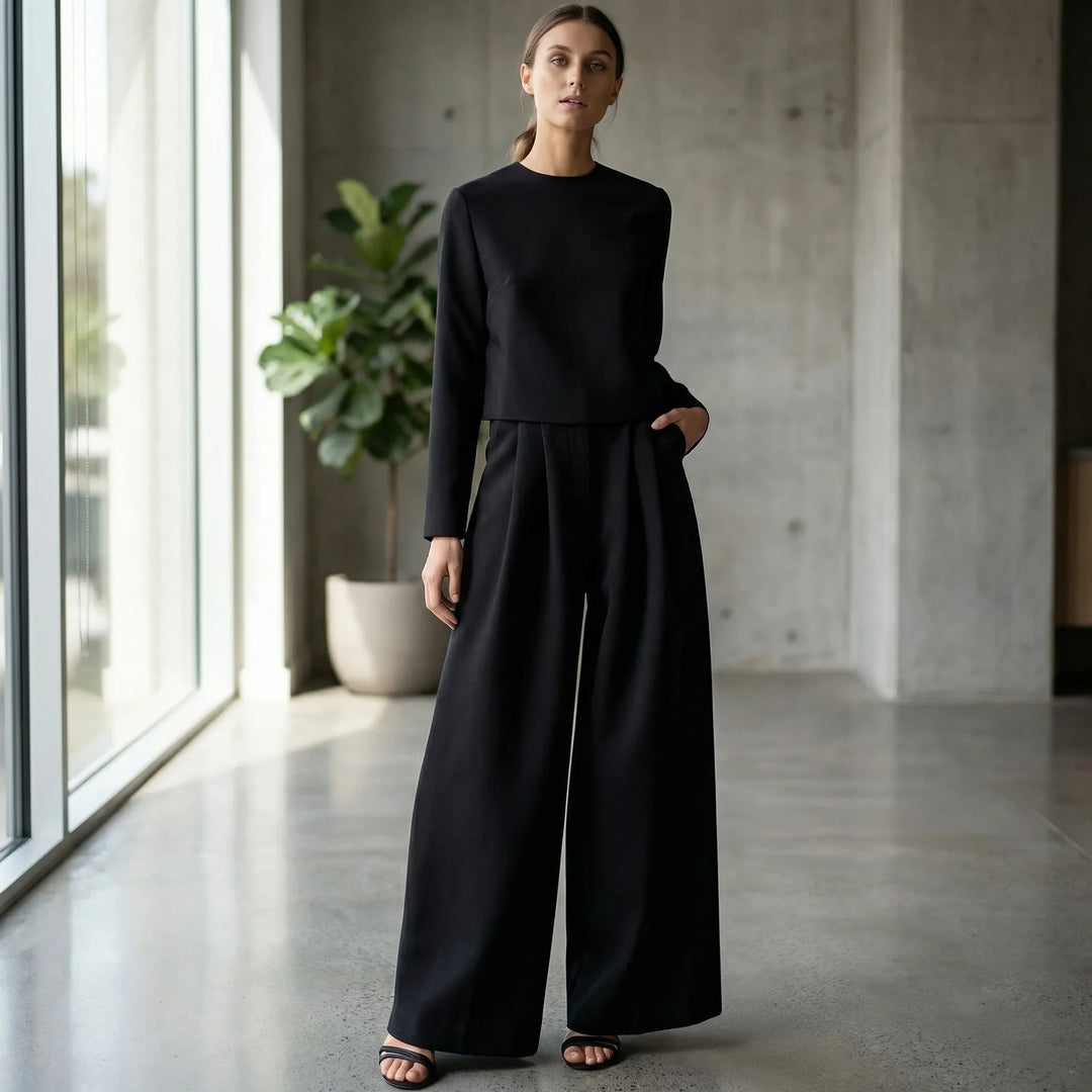 Strunova - Two-Piece Formal Top And Trouser Set