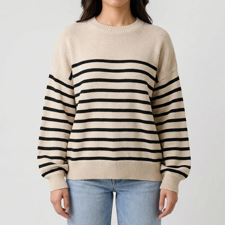 Struxe - Oversized Colorblock Knit Pullover