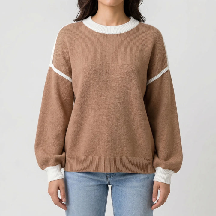 Struxe - Oversized Colorblock Knit Pullover