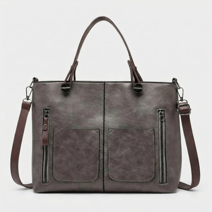 Struxen - Structured Top-Handle Shoulder Bag