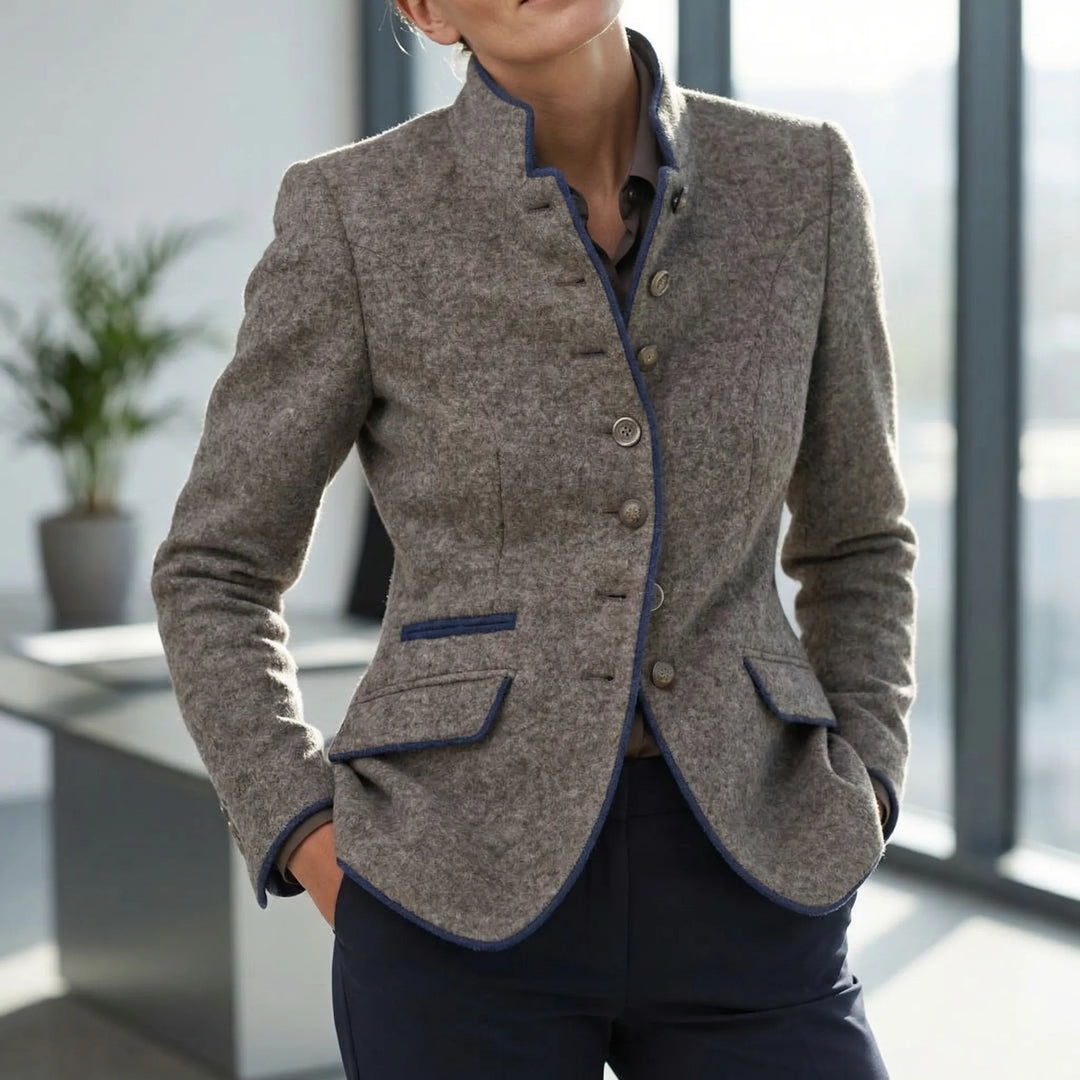 Struxton - Structured Button-Front Women's Blazer