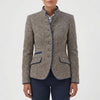 Strukturerad Knapp-Front Kvinnors Blazer