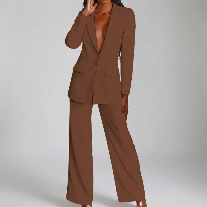 Suavelle - Matching Blazer And Trouser Set