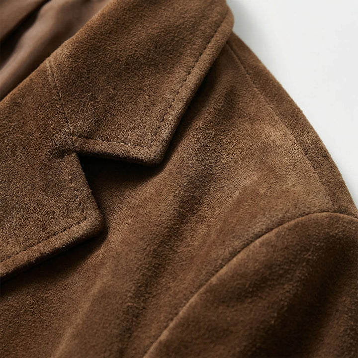 Suedova - Classic Regular-Fit Suede Jacket