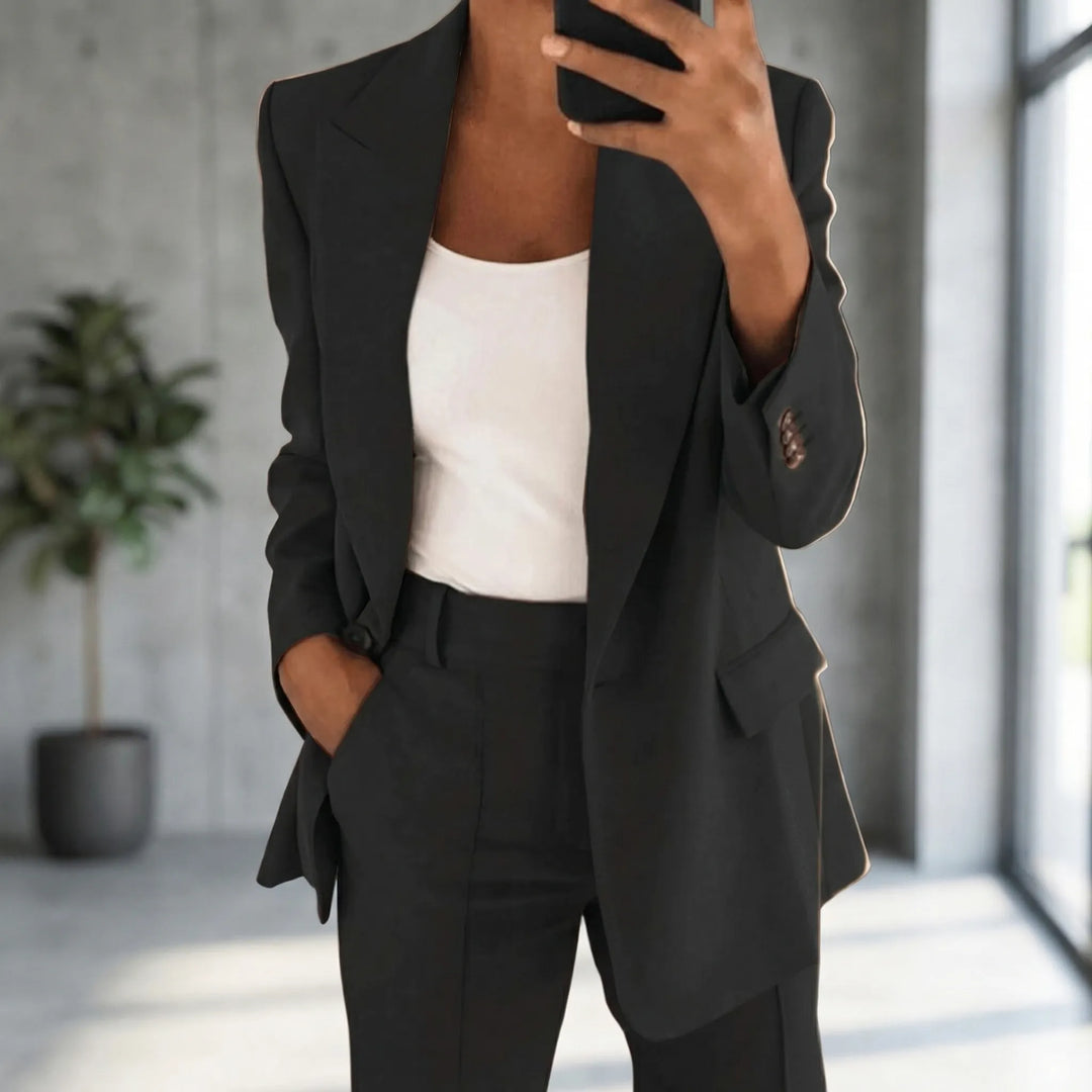 Suiteva - Structured Blazer And Trouser Suit Set