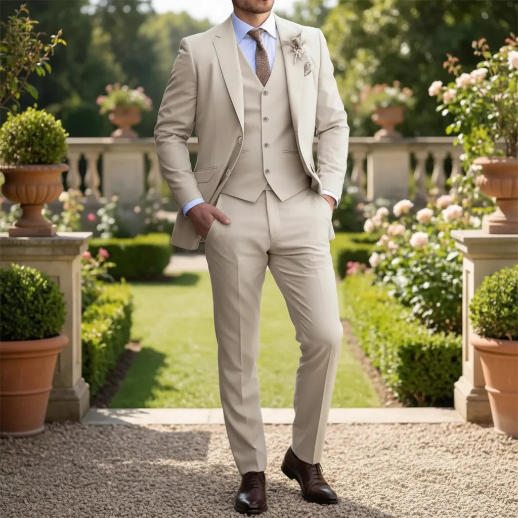 Suitrex - Slim Fit 3-Piece Formal Suit