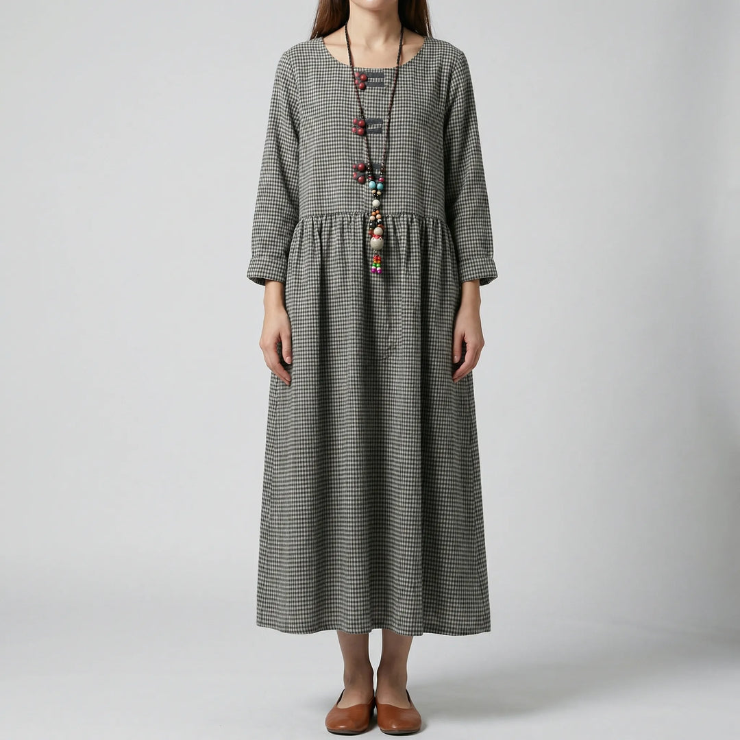 Swinova - Long-Sleeve High-Waist Maxi Dress